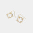 Pointed Circle Earrings - Gold